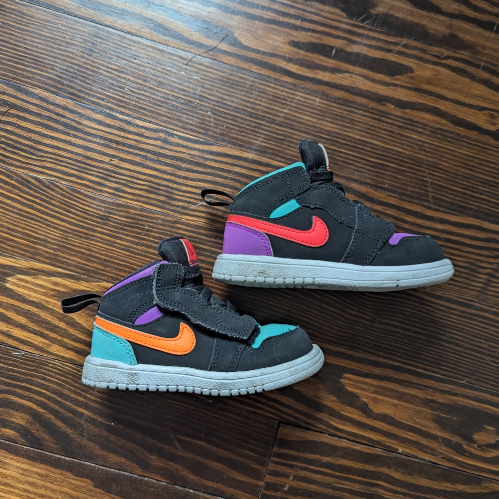 Kids' 7C Multicolor High-Top Sneakers